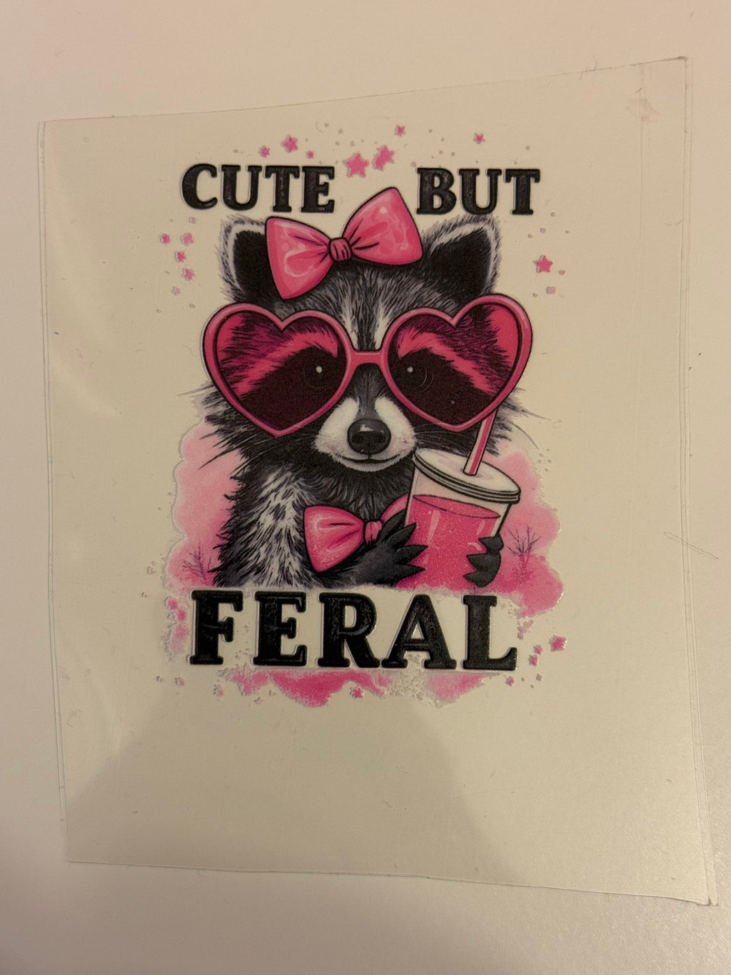 Cute But Feral Decal