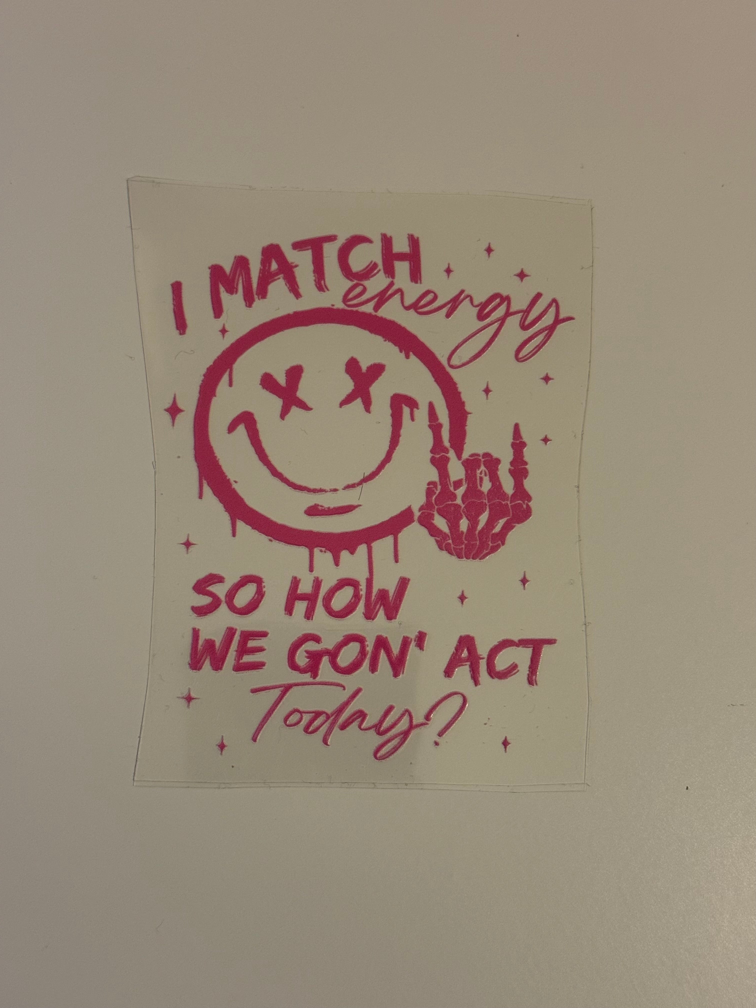 I Match Energy Decal