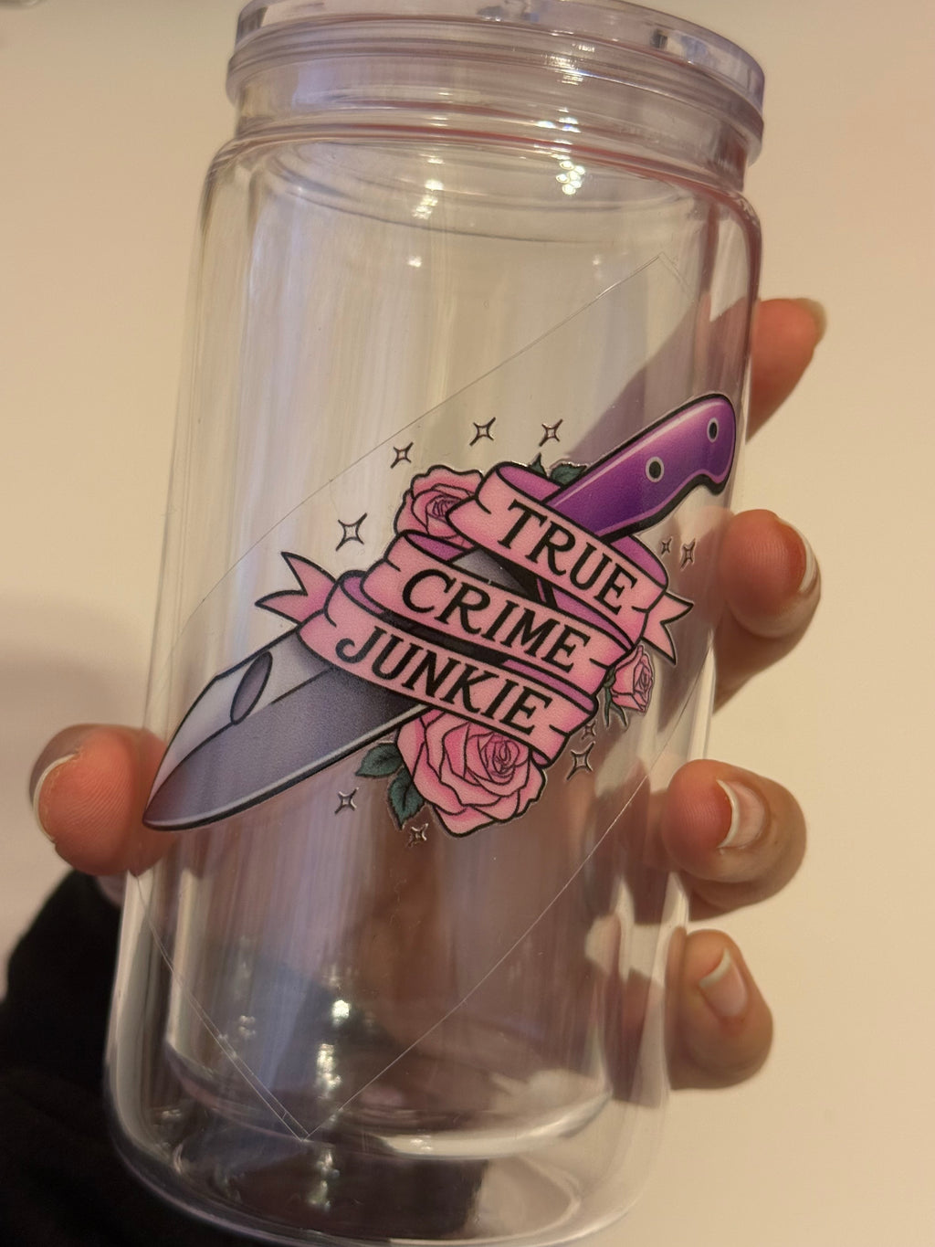 True Crime Junkie Decal