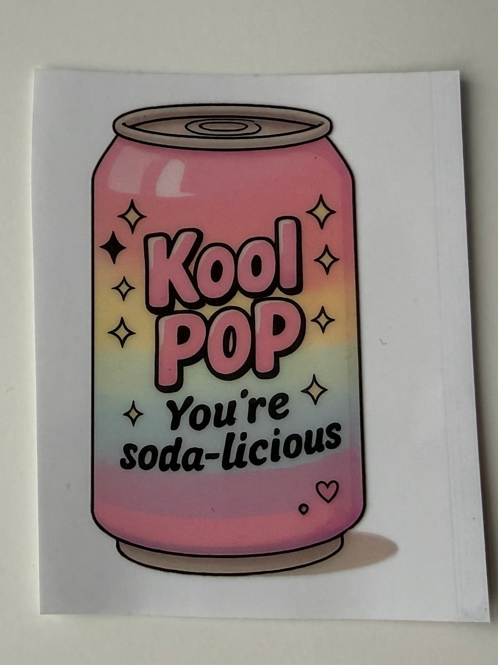 Kool Pop Single Decal