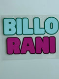 Billo Rani Decal