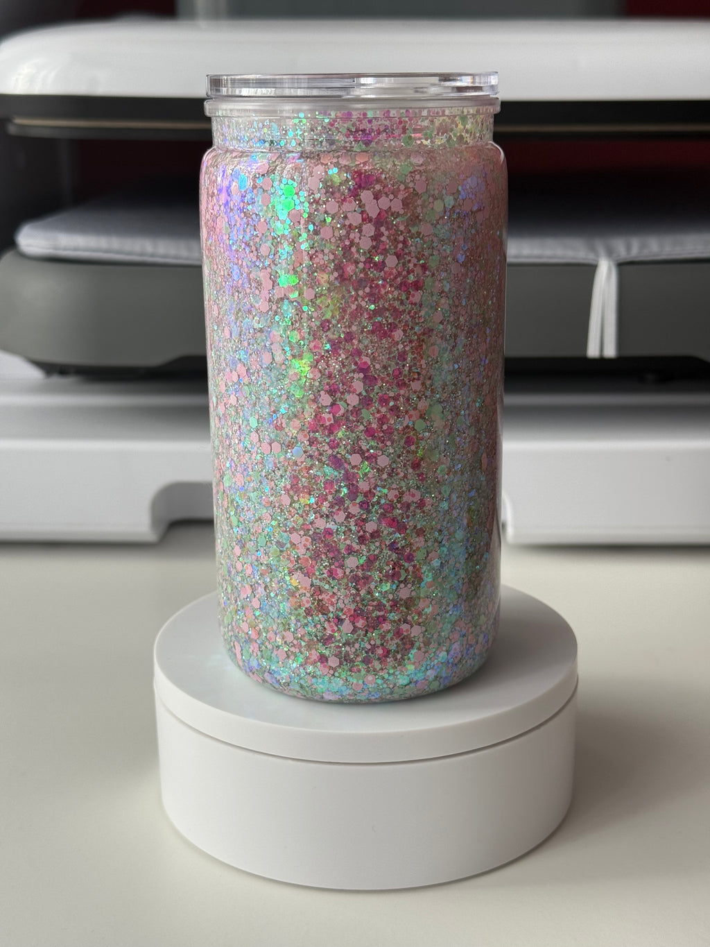 16oz Acrylic Very Slow/Suspended Glitter Tumbler