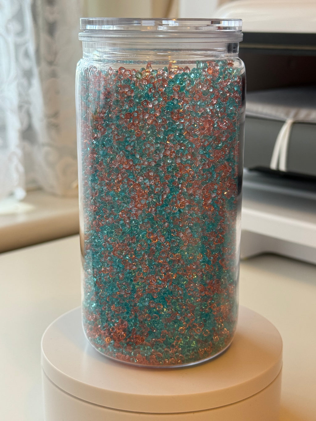 16oz Acrylic Faux Crystal Tumbler