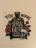 Serial Killer Decal
