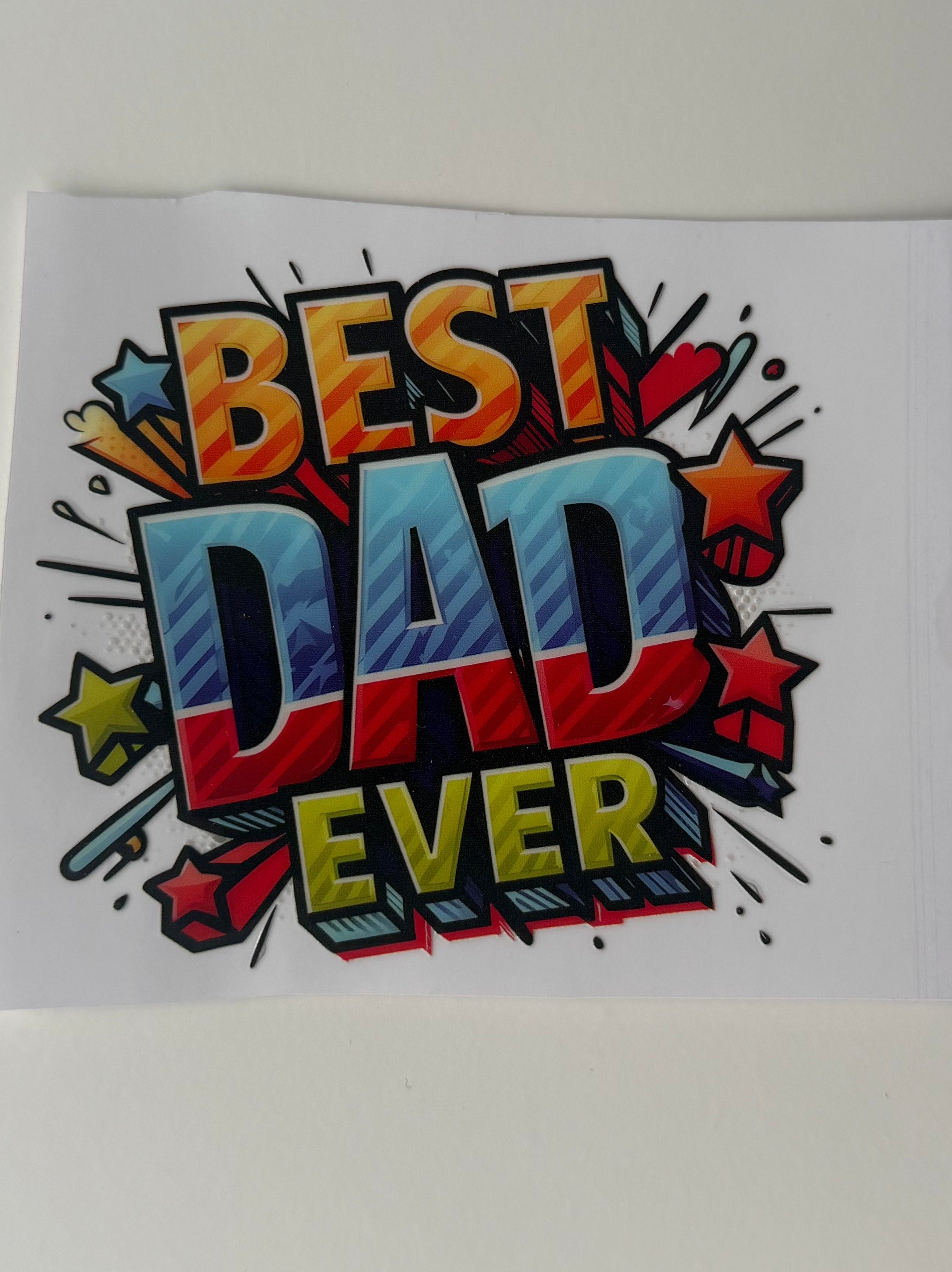 Best Dad Stars Decal