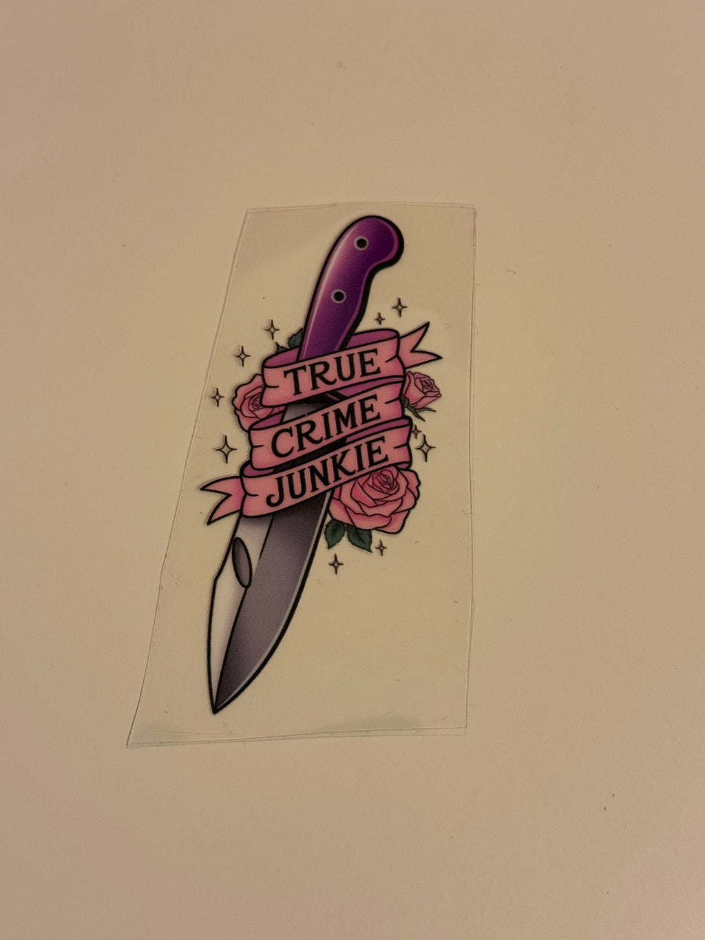 True Crime Junkie Decal