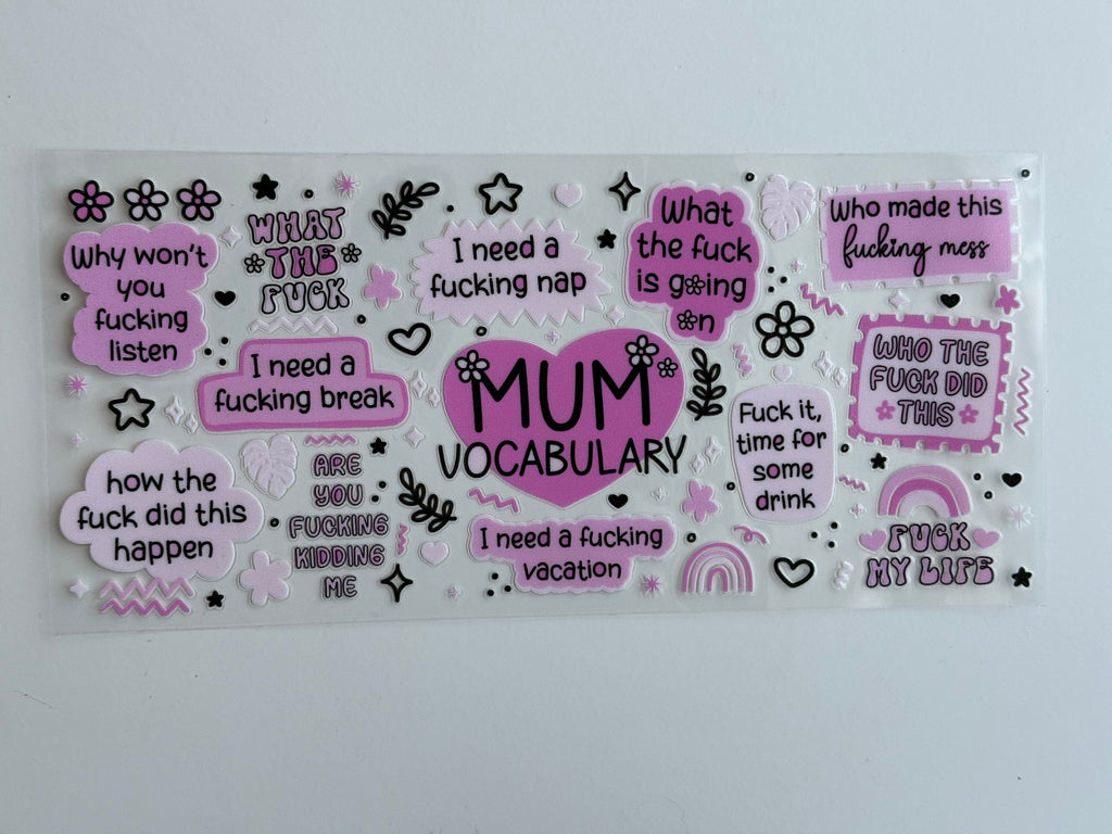 Mum Vocab Decal