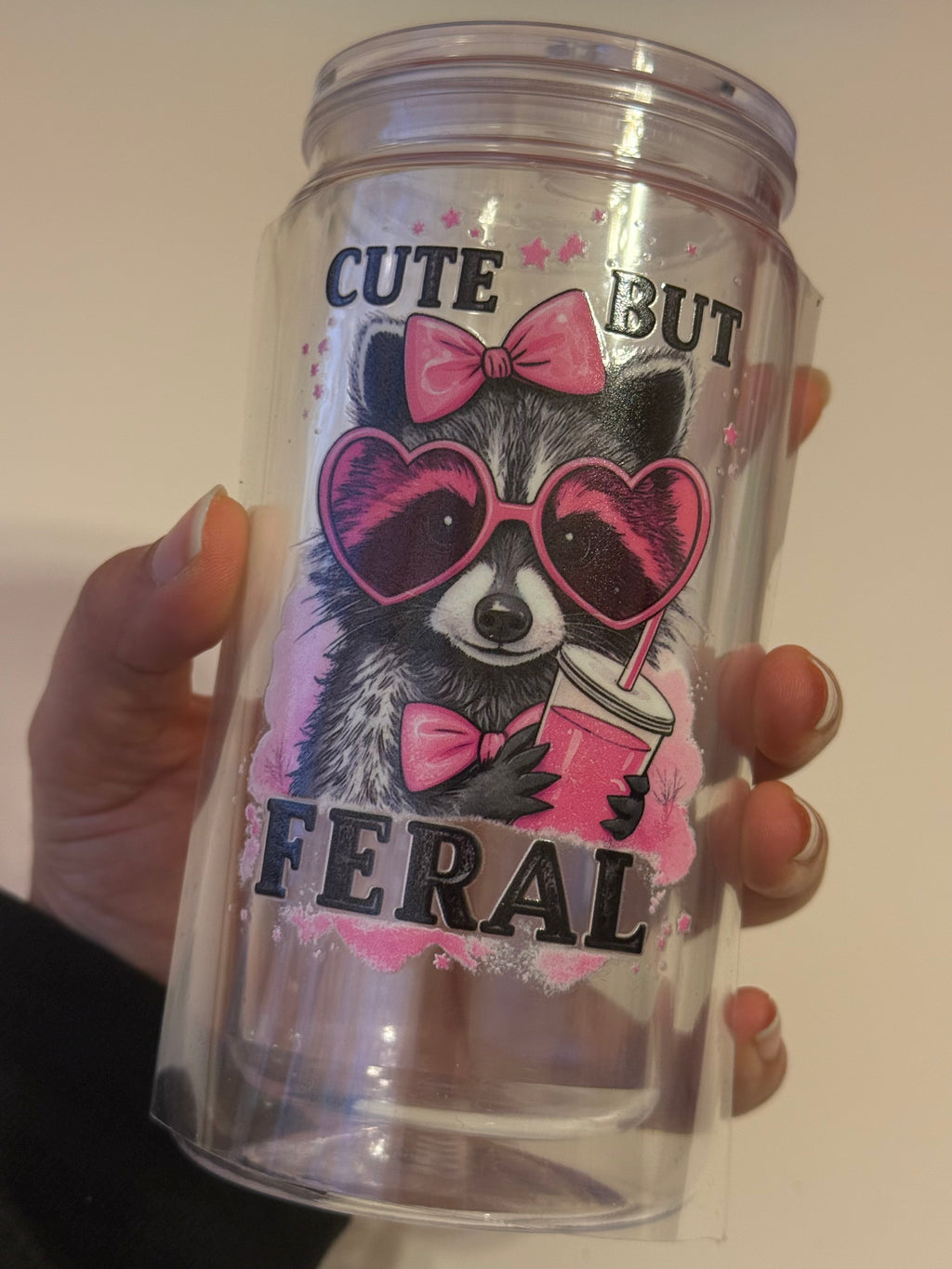 Cute But Feral Decal