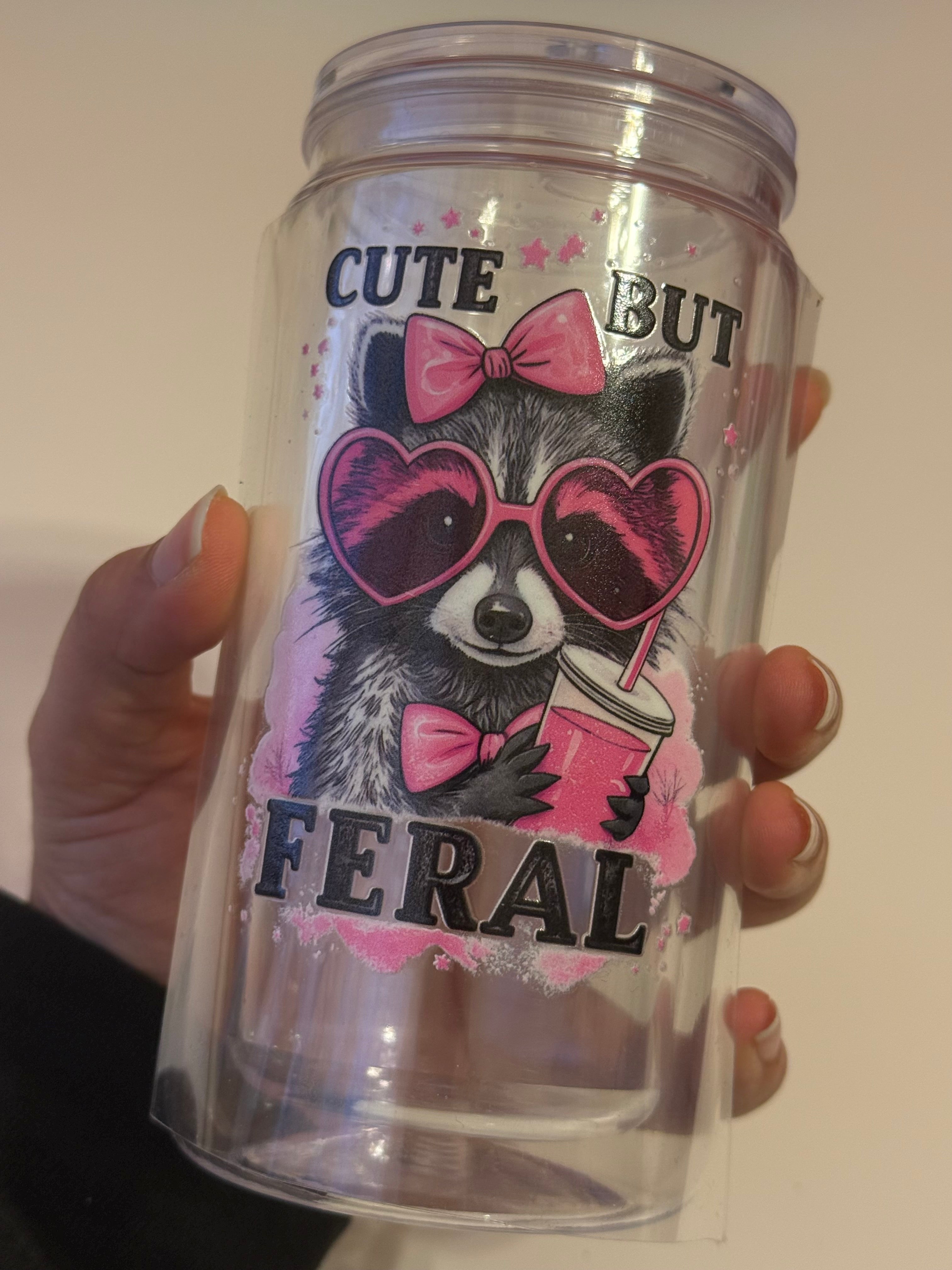 Cute But Feral Decal