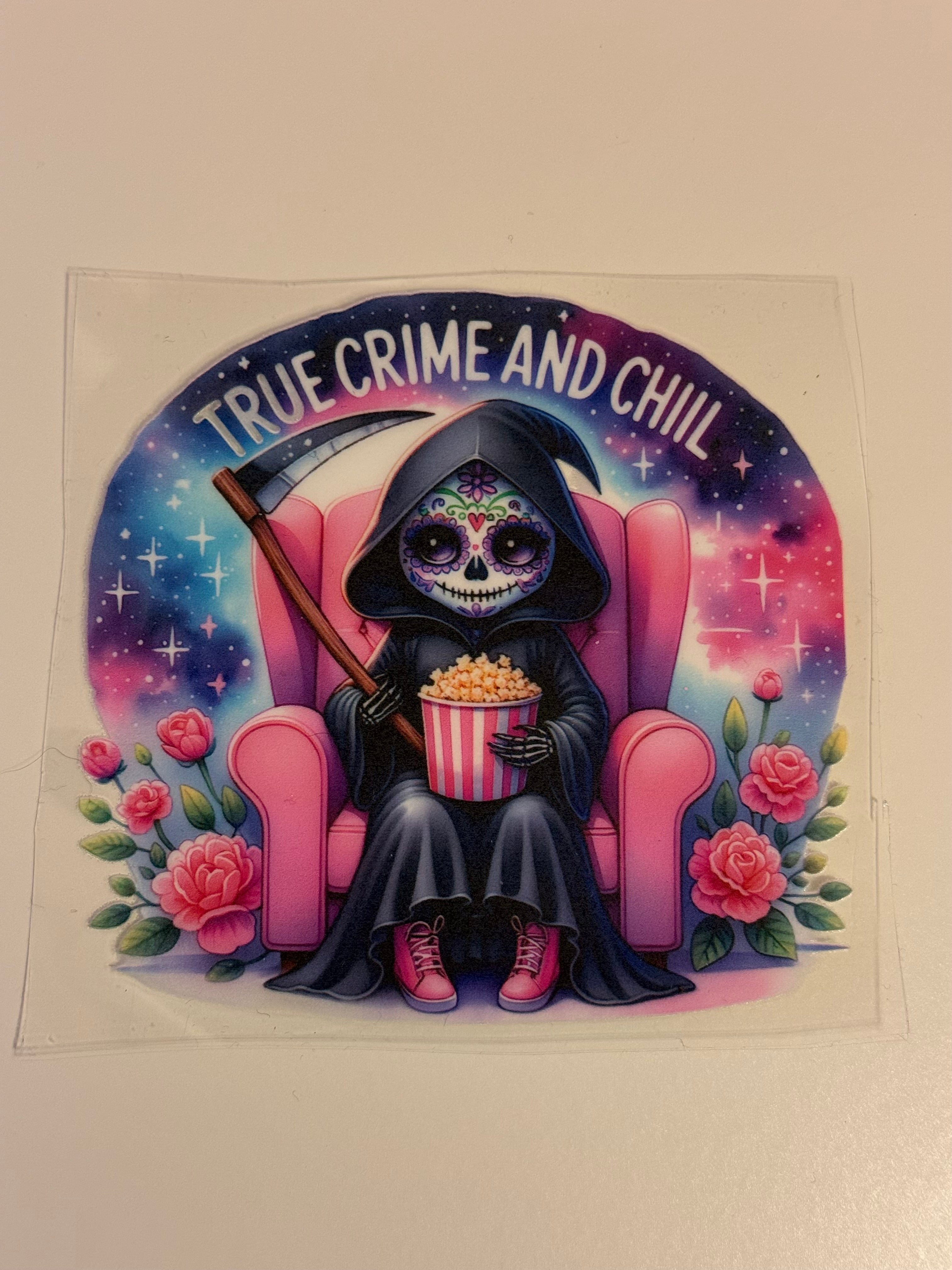 True Crime & Chill Decal