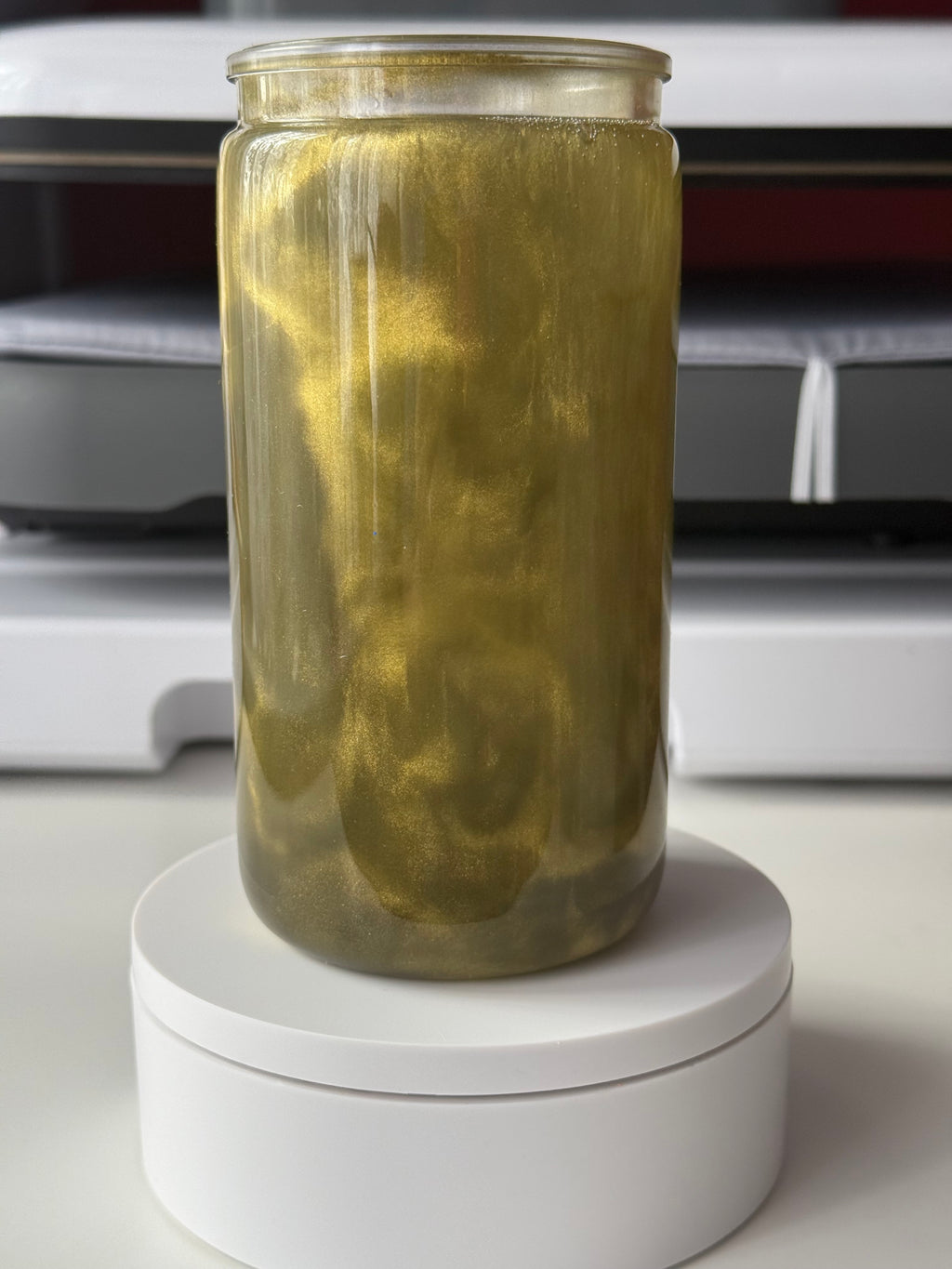 16oz Acrylic Mica Powder Cat Eye Effect Tumbler