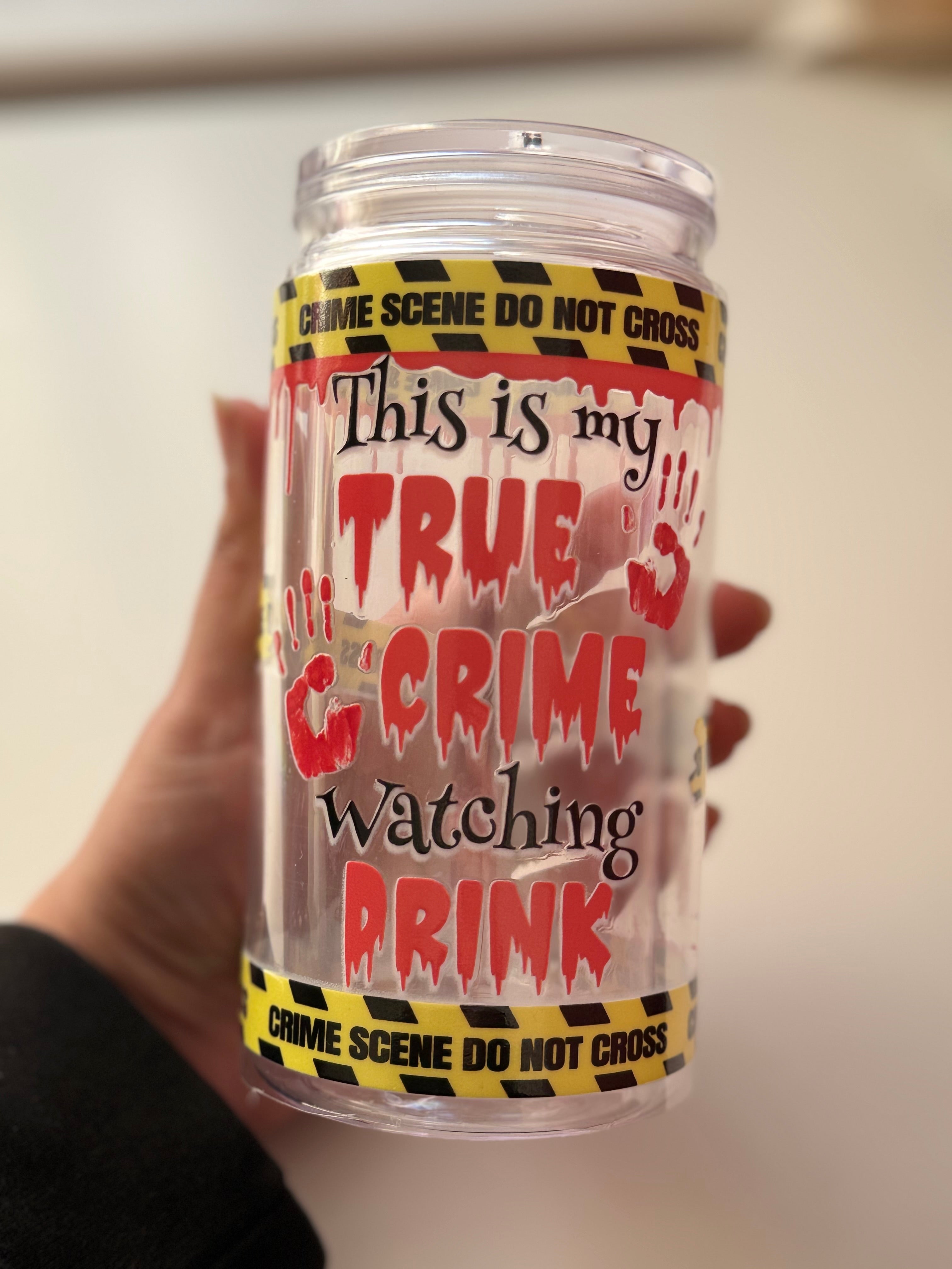 True Crime Drink Decal