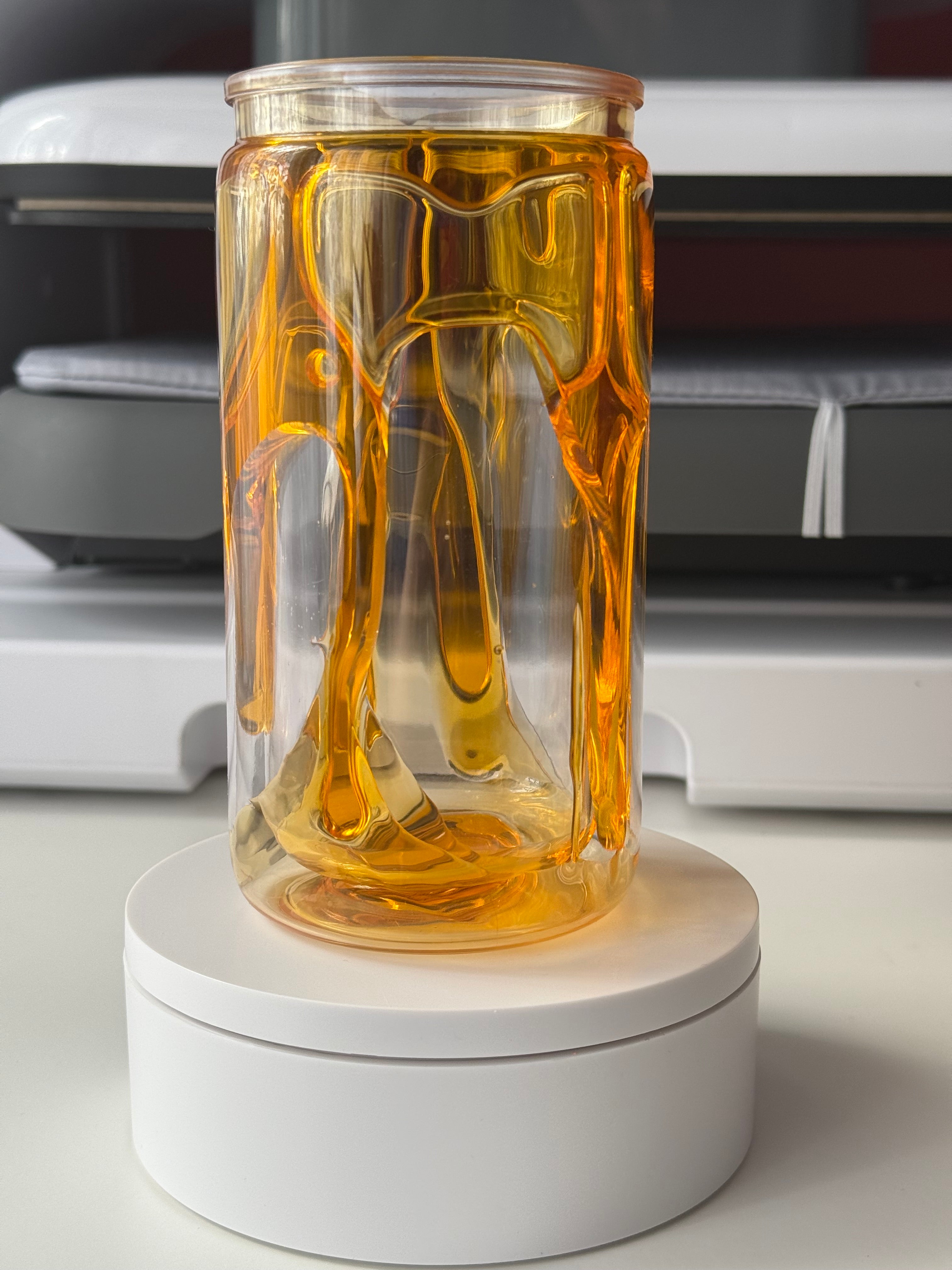 16oz Acrylic Drip Effect Tumbler