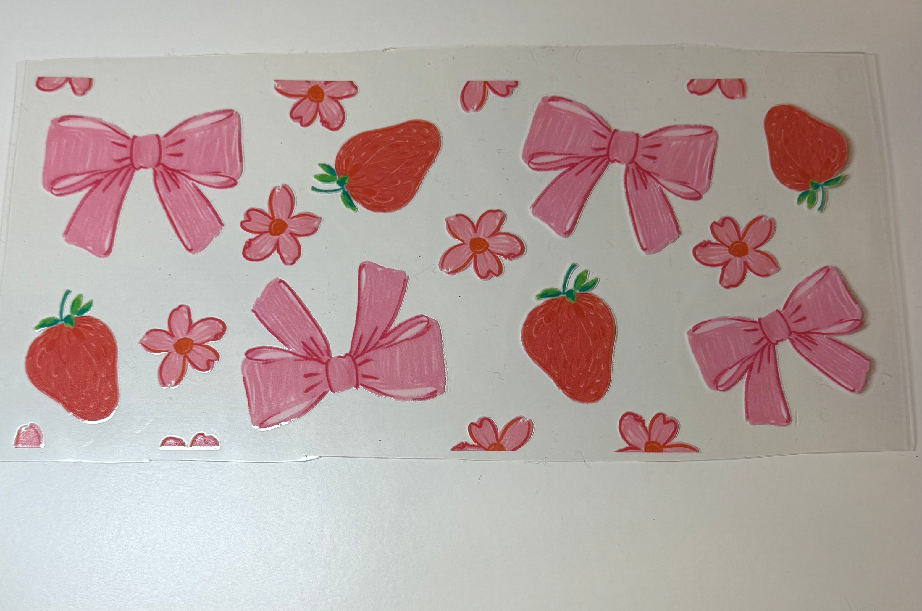 Strawberries & Bows Decal