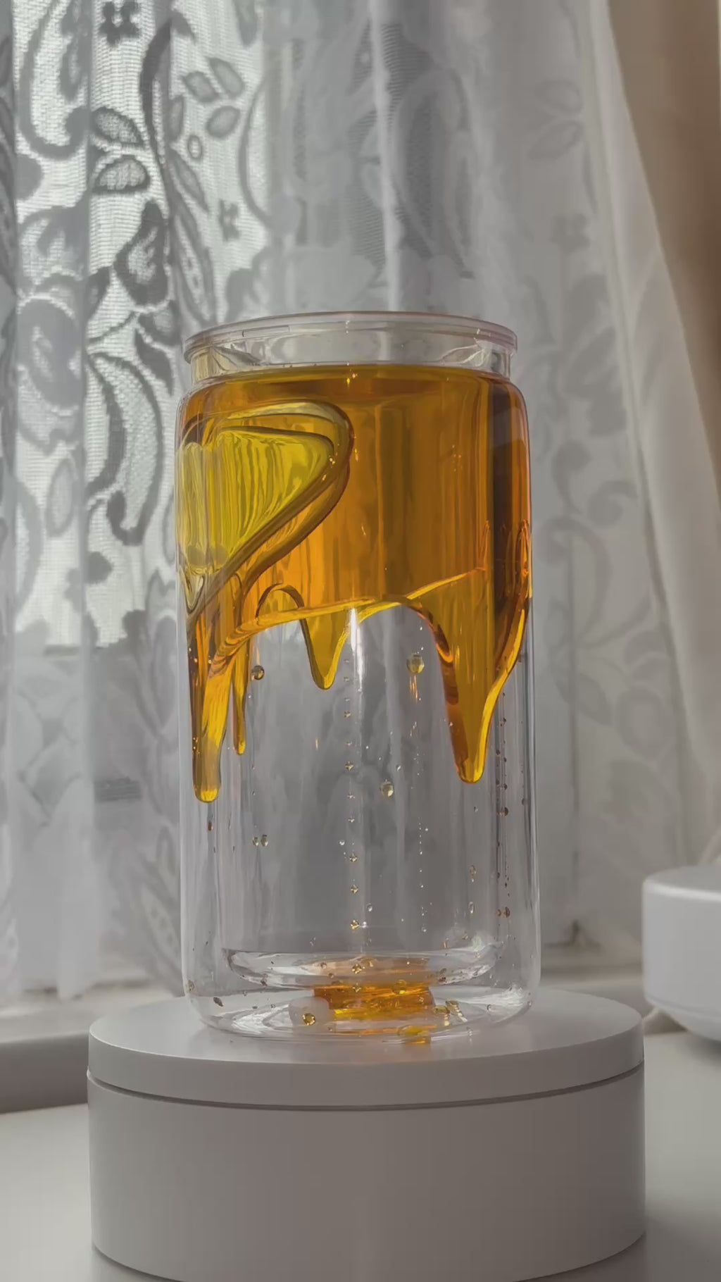 16oz Acrylic Drip Effect Tumbler