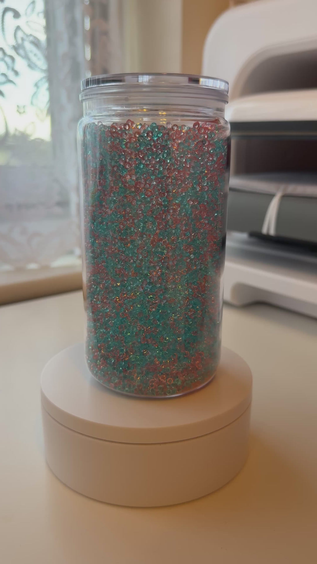 16oz Acrylic Faux Crystal Tumbler